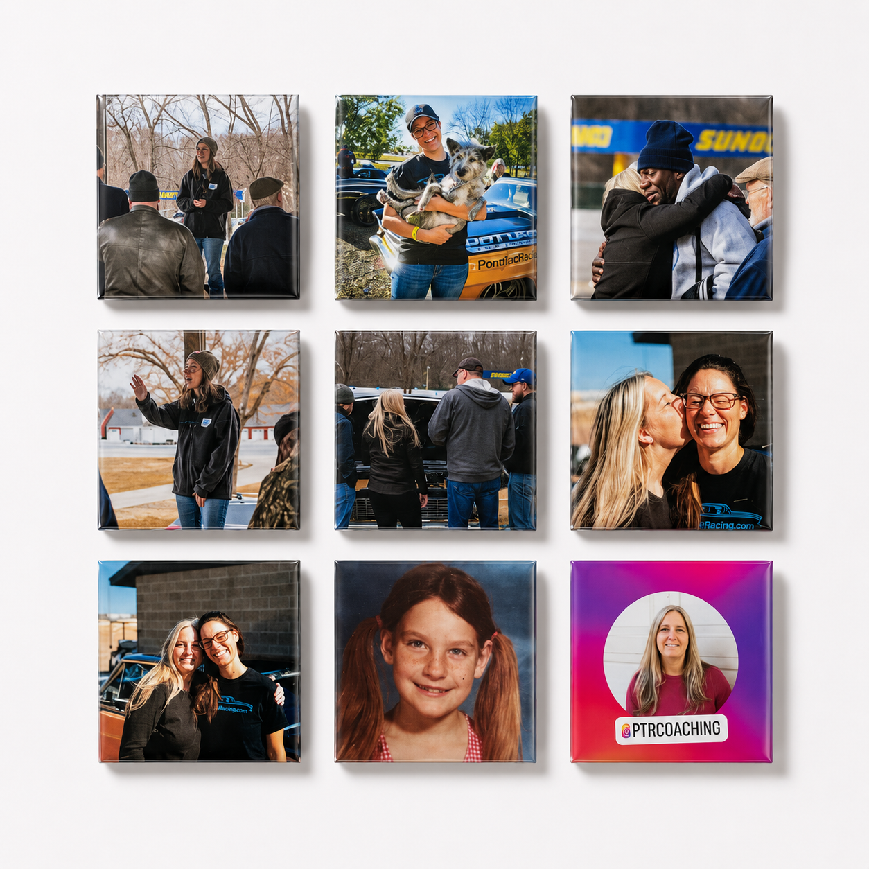 9 Pack 2 x 2 Inch Photo Magnets